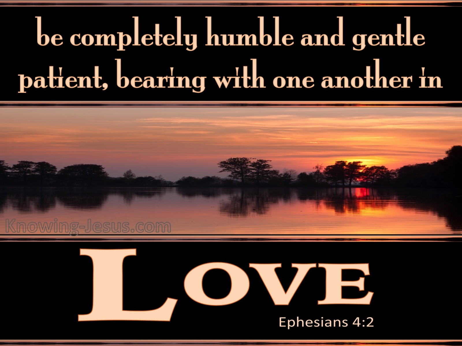 Ephesians 4:2 Live In Humility, Gentleness, Patience (orange)